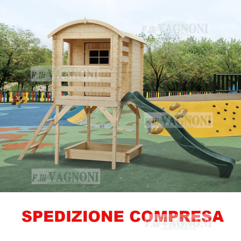 CASETTA IN LEGNO PER BAMBINI CM. 163x118