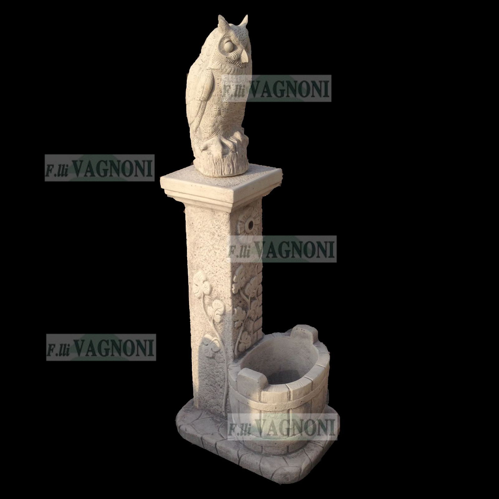 FONTANA A PARETE IN CEMENTO RUSTICA TIRRE [fontanapa465] - 135,00 € :  Fratelli Vagnoni Store!, Per Arredare. Con Stile.