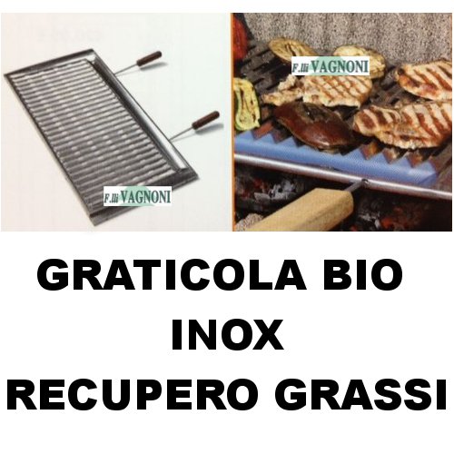 BISTECCHIERA GRATICOLA BIO CM. 60X40 PER BARBECUE