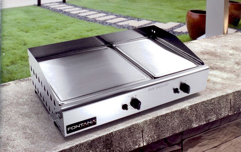 BARBECUE FONTANA DA APPOGGIO A GAS IN ACCIAIO INOX Mod. GRANADA