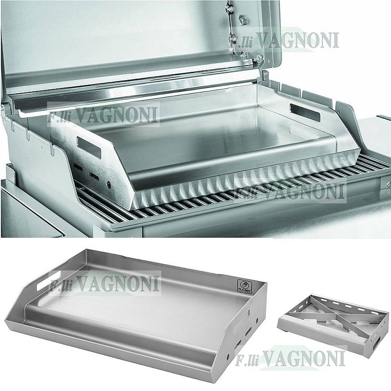 PLANCHA PIANO COTTURA IN ACCIAIO INOX PLANET X TUTTI I BARBECUE