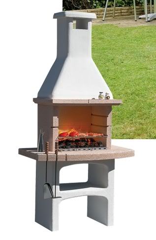 BARBECUE A LEGNA O CARBONE IN CEMENTO MOD. TOUAREG