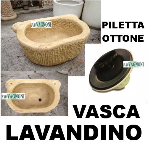 LAVANDINO ACQUAIO FONTANA VASCA MOD. COLORADO TUFO