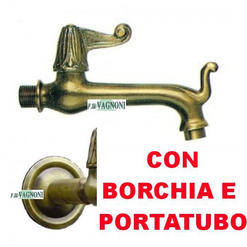 RUBINETTO IN OTTONE BRONZATO 126A