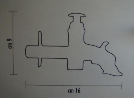 RUBINETTO IN OTTONE BRONZATO A PULSANTE CON BORCHIA - Clicca l'immagine per chiudere