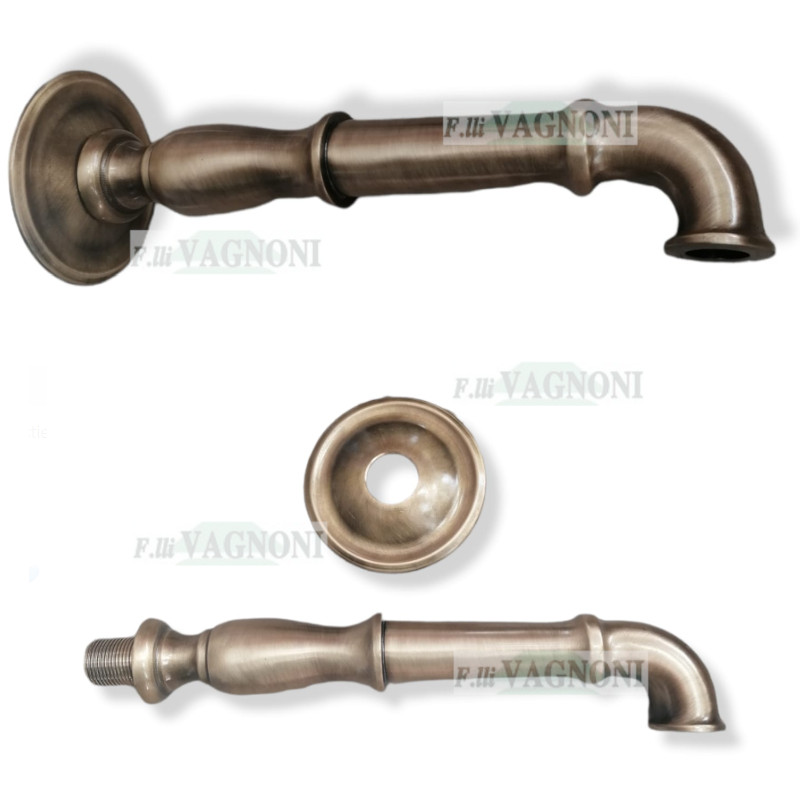 RUBINETTO EROGATORE CONTINUO DA 3/4" IN OTTONE LISCIO BRONZA