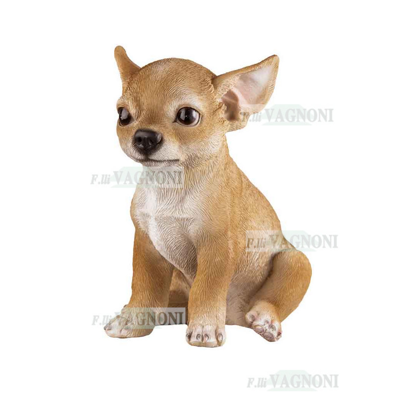 STATUA CANE CHIHUAHUA IN RESINA CM. 18.5