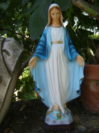 STATUA MADONNA IMMACOLATA CM.30 IN RESINA INFRANGIBILE X EST