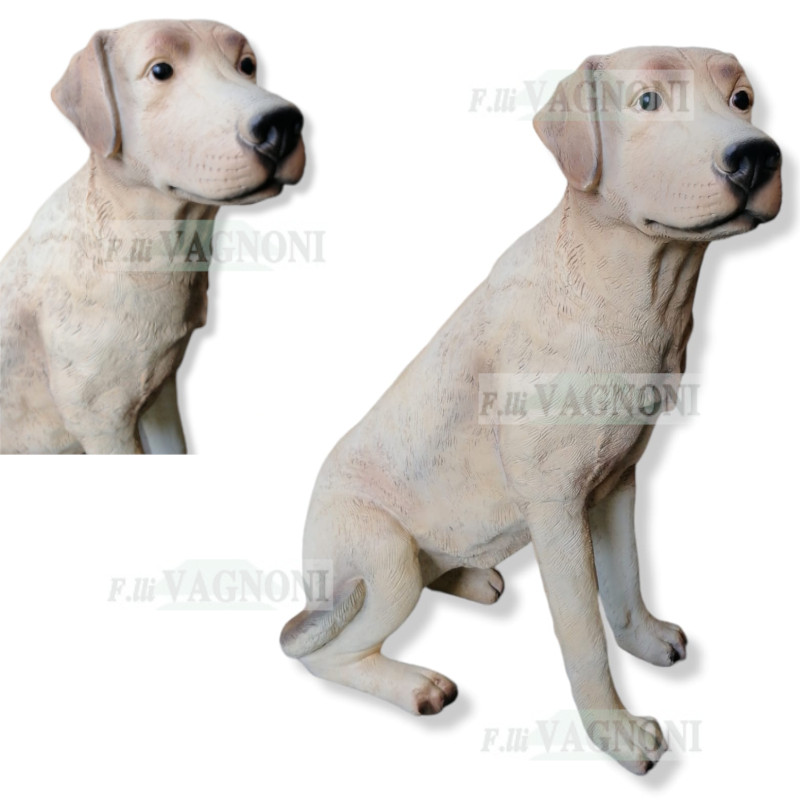 STATUA CANE LABRADOR IN RESINA CM. 80