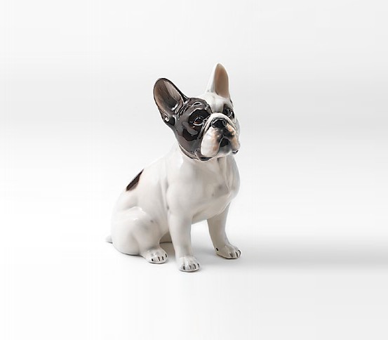 STATUA CANE BULLDOG BOULEDOGUE FRANCESE IN CERAMICA CM. 34 [G8370] - 89,00  € : Fratelli Vagnoni Store!, Per Arredare. Con Stile.