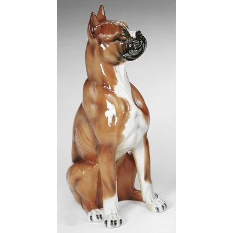 STATUA CANE BOXER IN CERAMICA CM. 78 -ANIMALI-