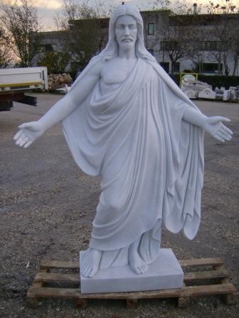 STATUA IN MARMO CRISTO REDENTORE Cm. 160