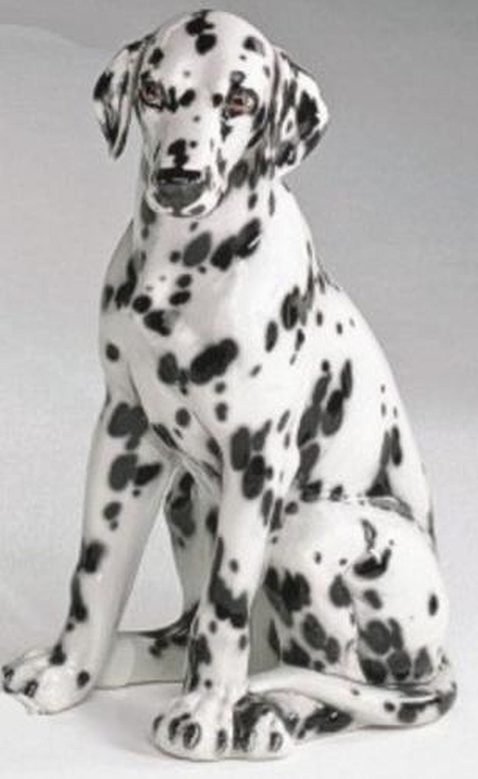 STATUA CANE DALMATA IN CERAMICA CM. 58 -ANIMALI-