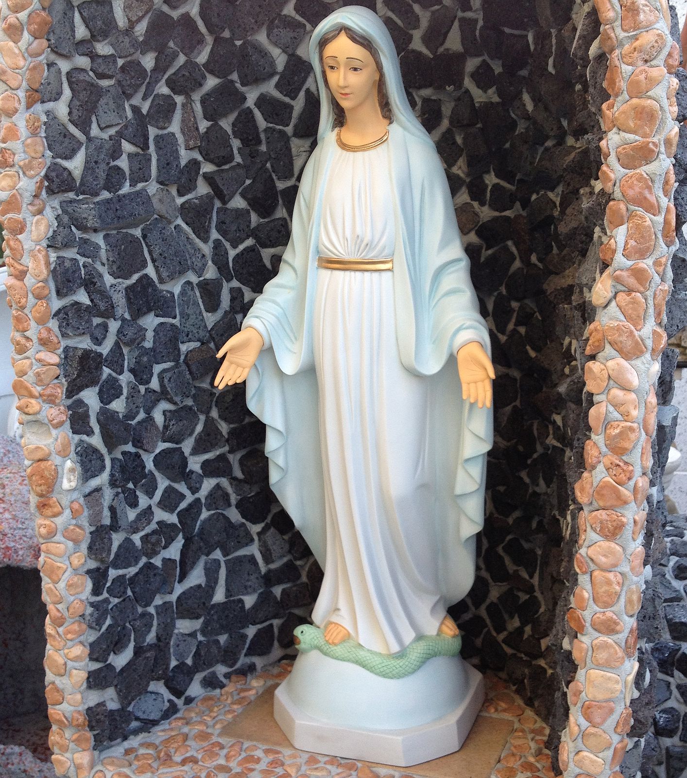 STATUA MADONNA IMMACOLATA IN MARMO RESINA CM. 120 [imm.mar.res.120] -  448,00 € : Fratelli Vagnoni Store!, Per Arredare. Con Stile.