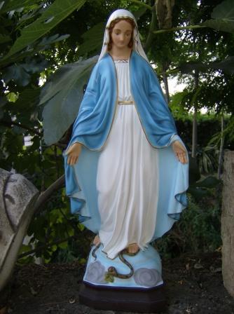 STATUA MADONNA IMMACOLATA CM.50 IN RESINA INFRANGIBILE X ESTERNO