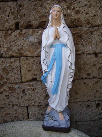 STATUA MADONNA LOURDES CM.50 IN RESINA INFRANGIBILE X ESTERNO