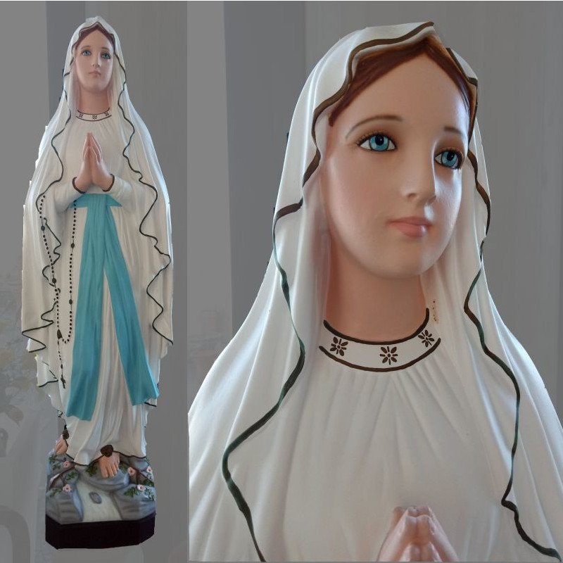 STATUA MADONNA LOURDES CM.120 IN RESINA INFRANGIBILE X ESTERNO