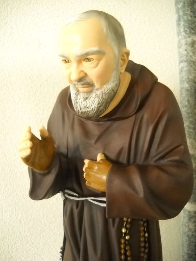 STATUA PADRE PIO IN RESINA INFRANGIBILE X ESTERNO CM. 55 - Clicca l'immagine per chiudere