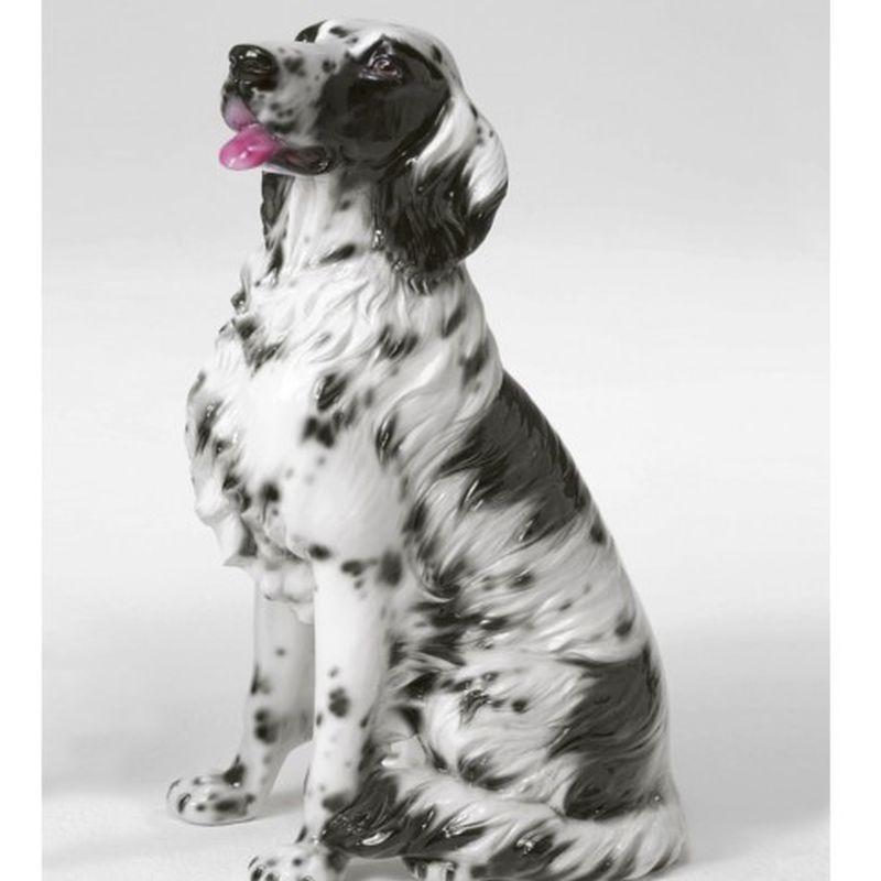 STATUA CANE SETTER IN CERAMICA CM. 75 -ANIMALI-