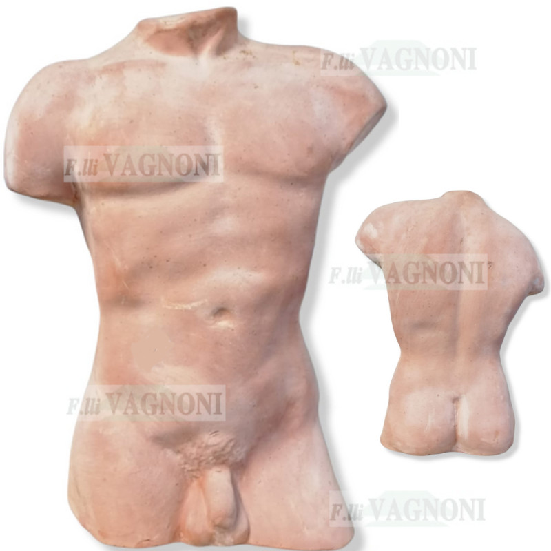 STATUA TORSO IN TERRACOTTA TOSCANA CM. 45