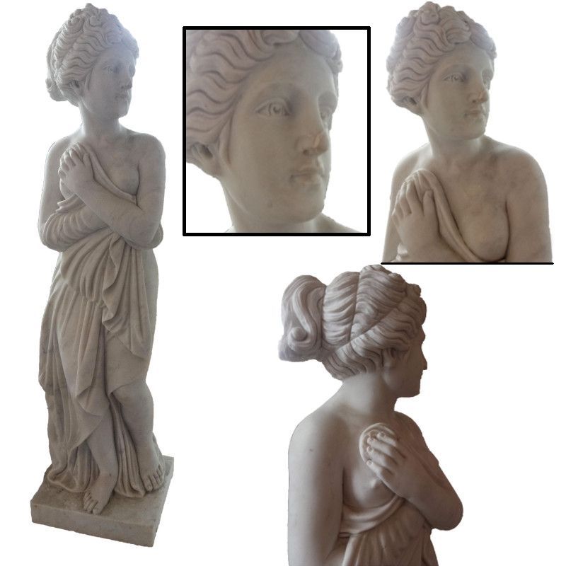 OUTLET STATUA VENERE CANOVA IN MARMO SCOLPITO CM. 100