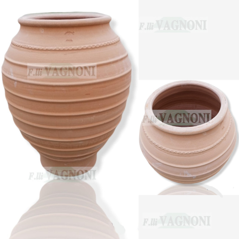 ORCIO ANFORA GRECA IN TERRACOTTA CM. 90 -GR2AA-