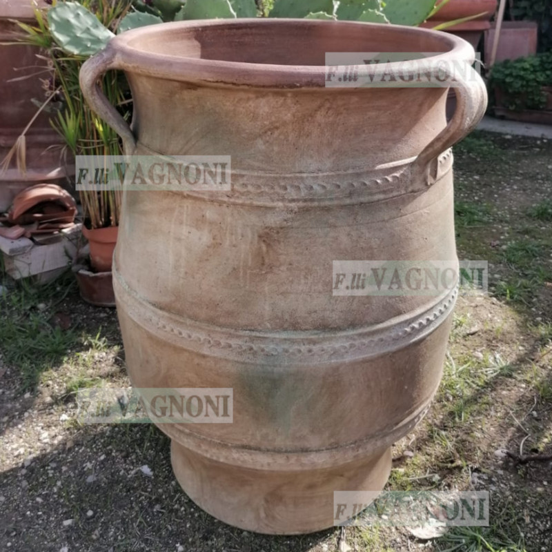 VASO ANFORA IN TERRACOTTA PATINATA ANTICA GRECIA 70x54