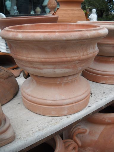 VASO A CALICE IN TERRACOTTA TOSCANA MOD. COPPA BASSA