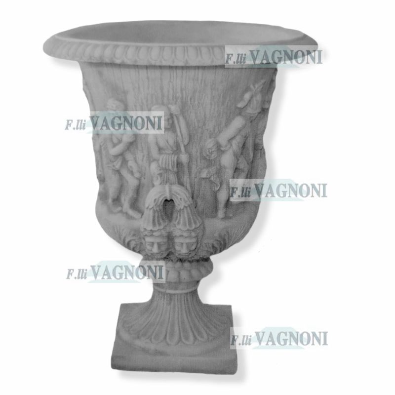 VASO A CALICE IN CEMENTO CM. 125x100/276